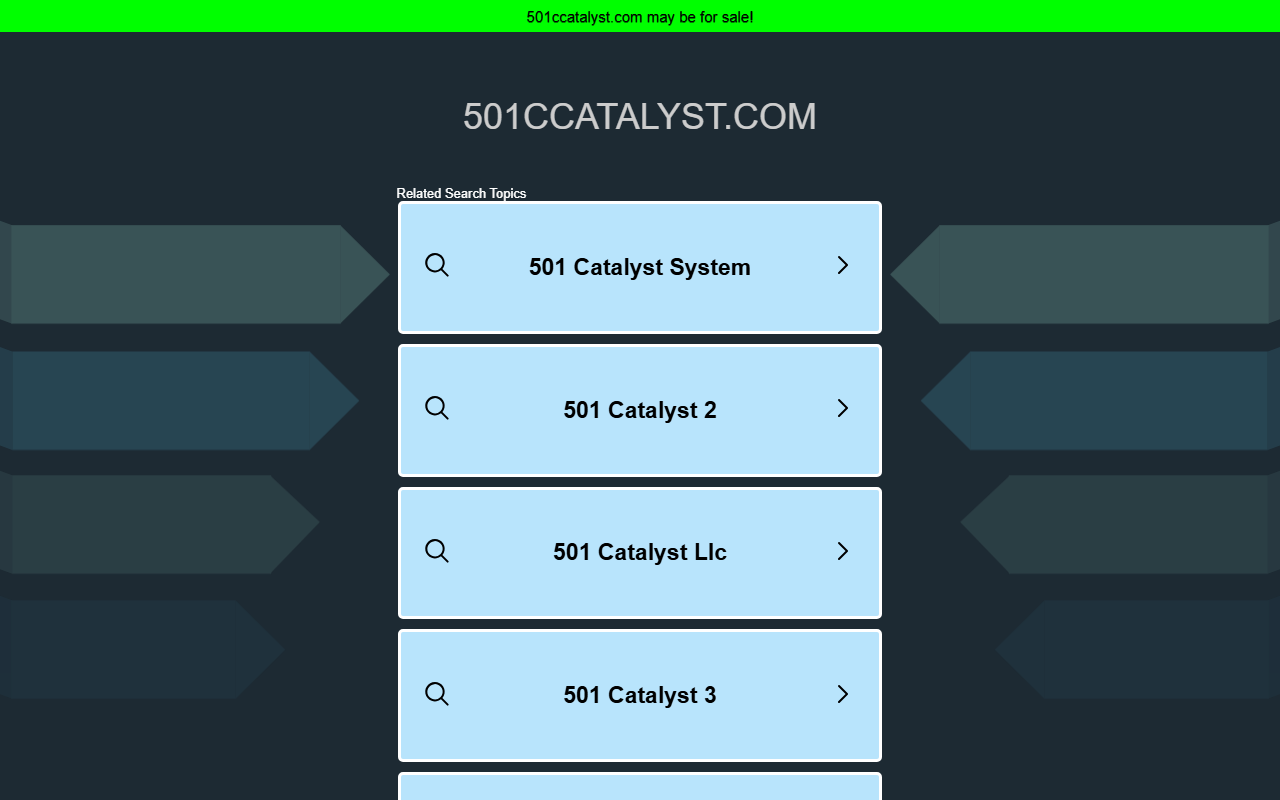 501ccatalyst.com screenshot