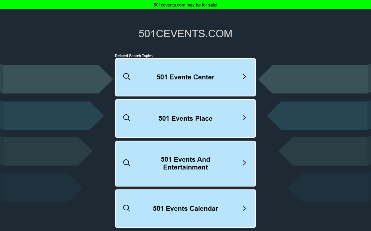 501cevents.com screenshot