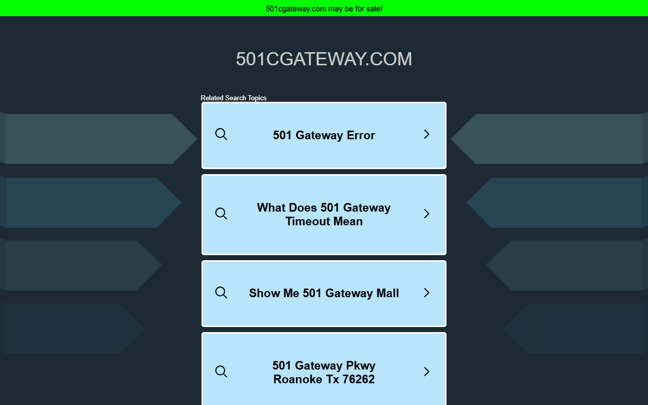 501cgateway.com screenshot