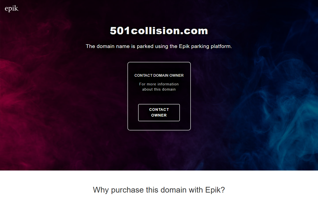 501collision.com screenshot