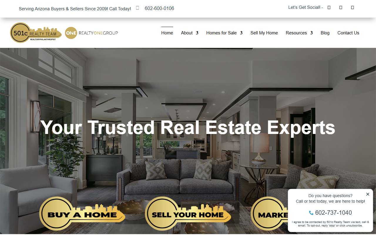 501crealty.com screenshot