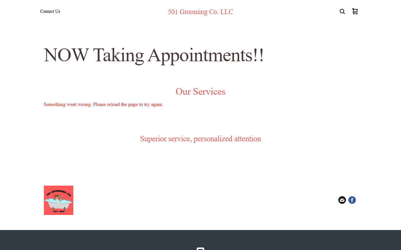501groomingco.com screenshot