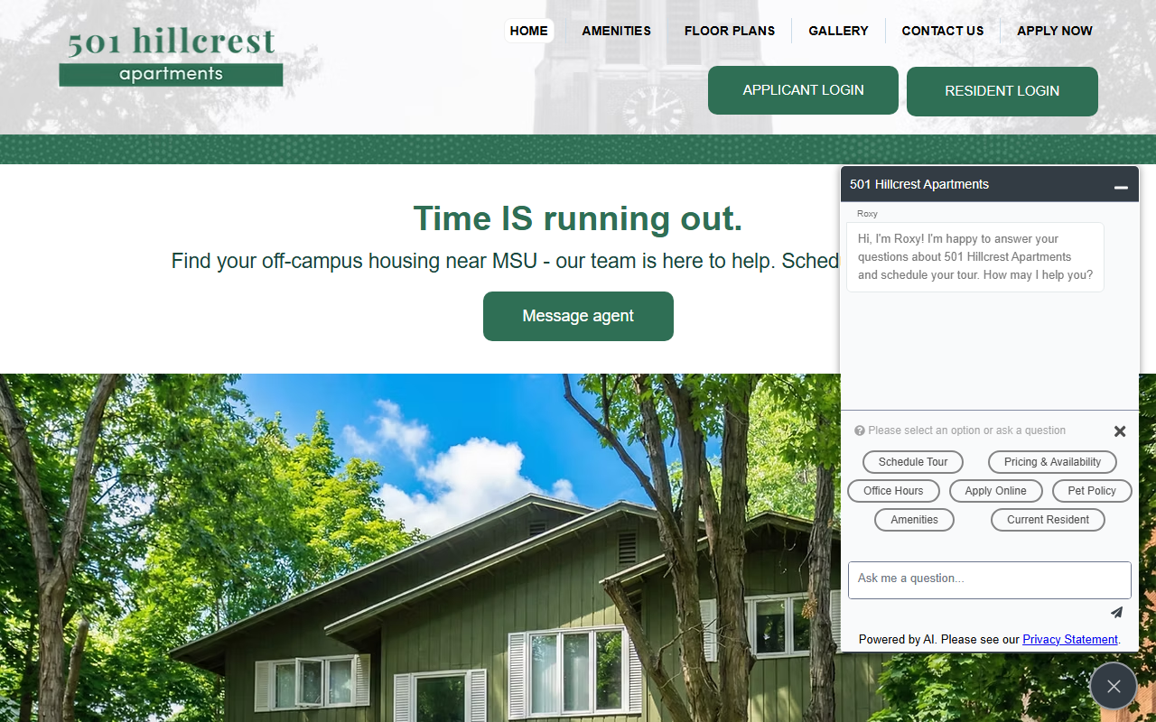501hillcrest.com screenshot