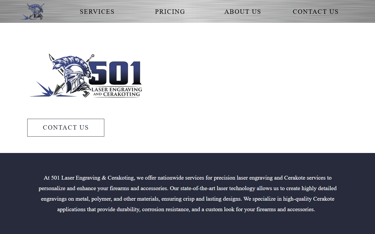 501lasercerakote.com screenshot
