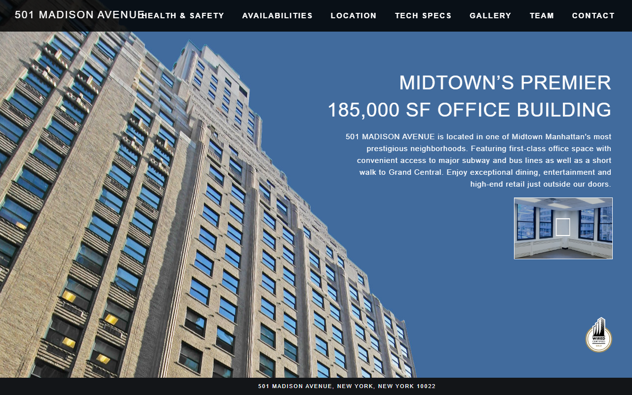 501madisonavenue.com screenshot