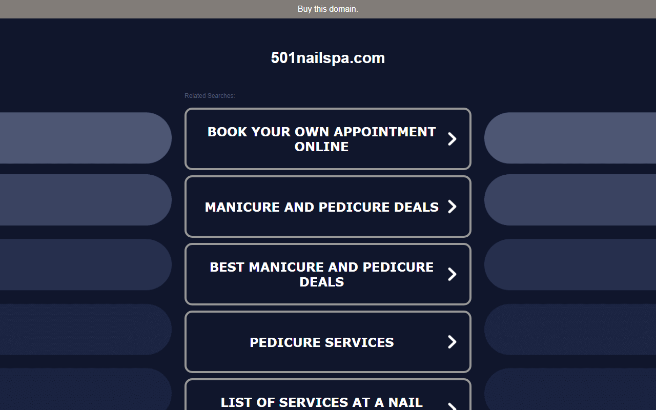 501nailspa.com screenshot
