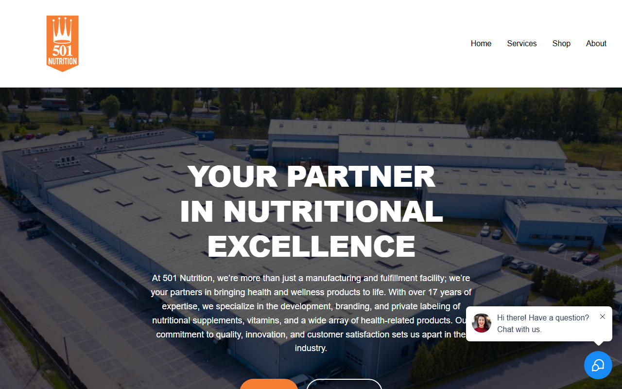 501nutrition.com screenshot