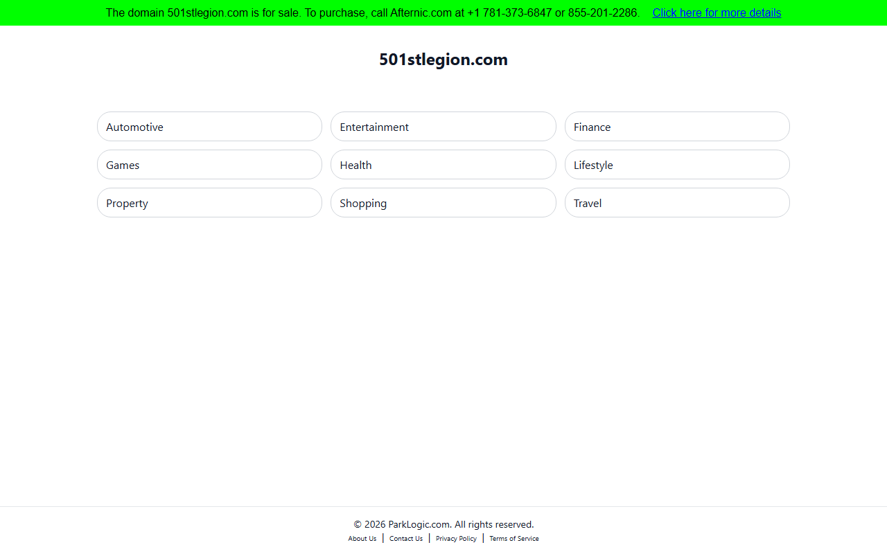 501stlegion.com screenshot