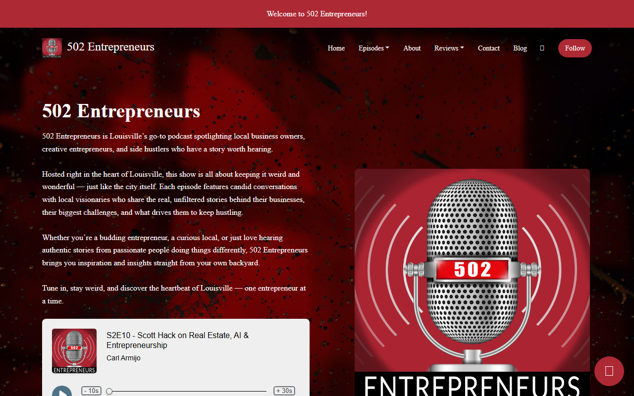 502entrepreneurs.com screenshot