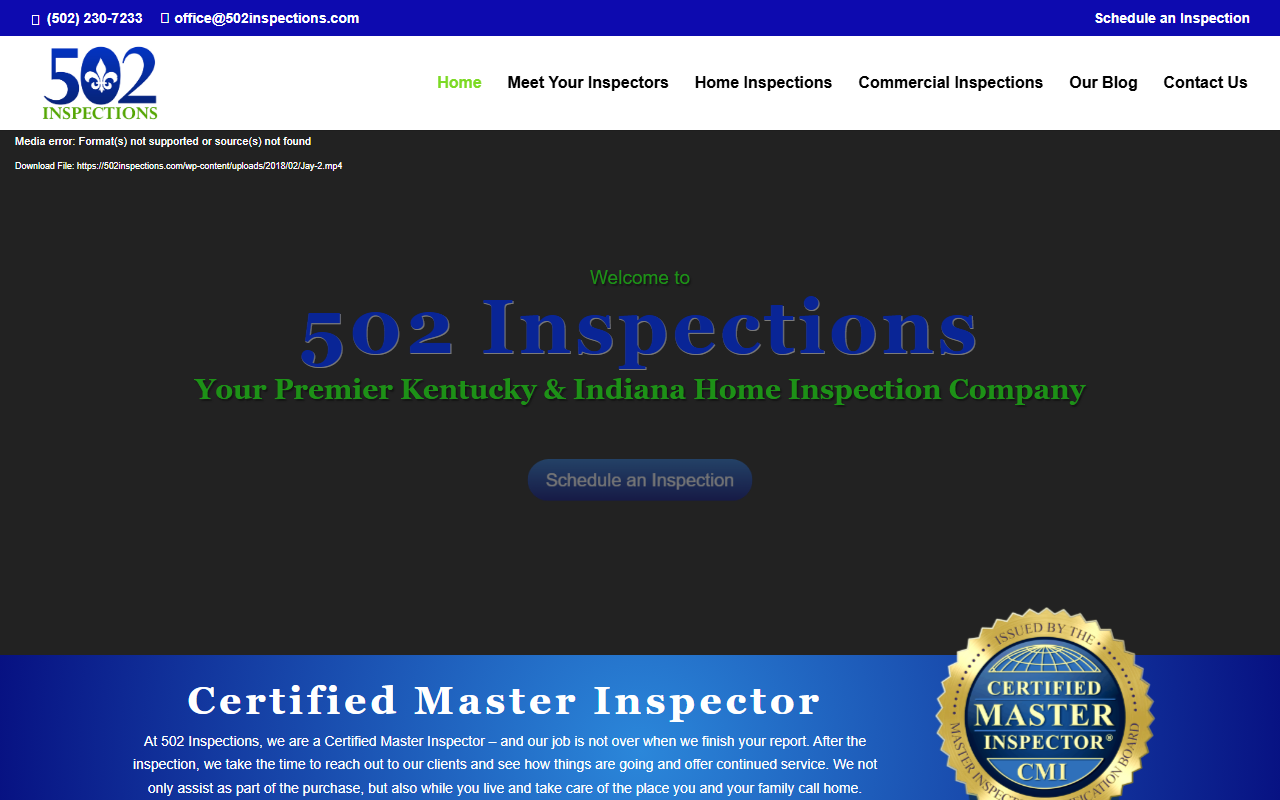 502inspections.com screenshot