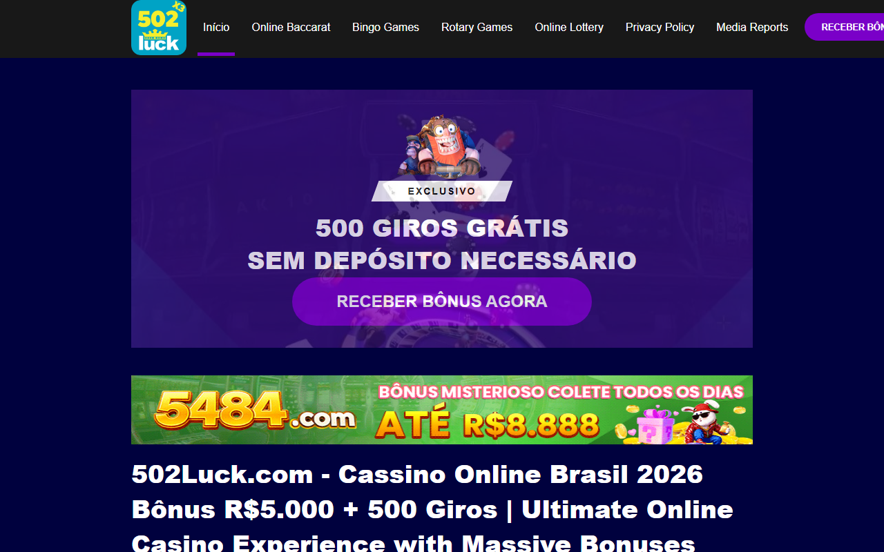 502luckapp.com screenshot