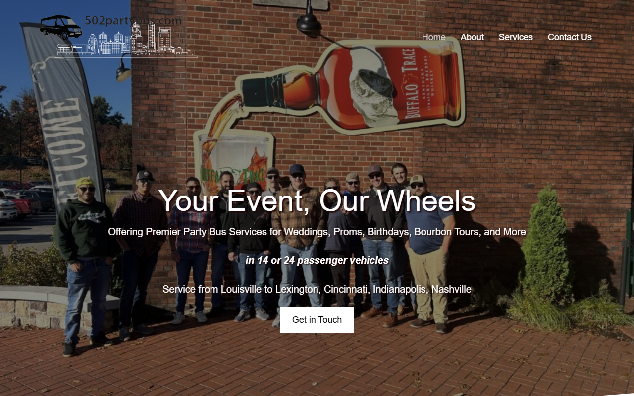 502partybus.com screenshot