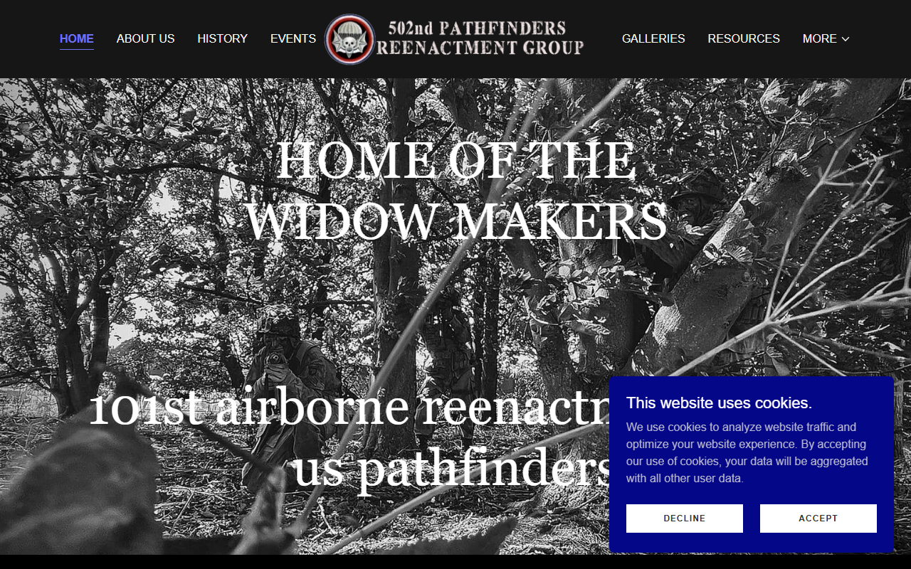 502pathfinders.com screenshot