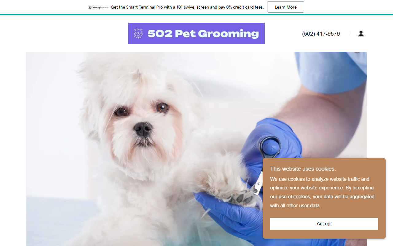 502petgrooming.com screenshot