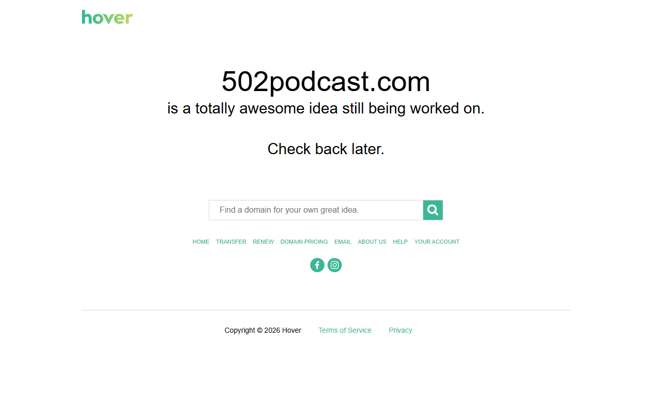 502podcast.com screenshot