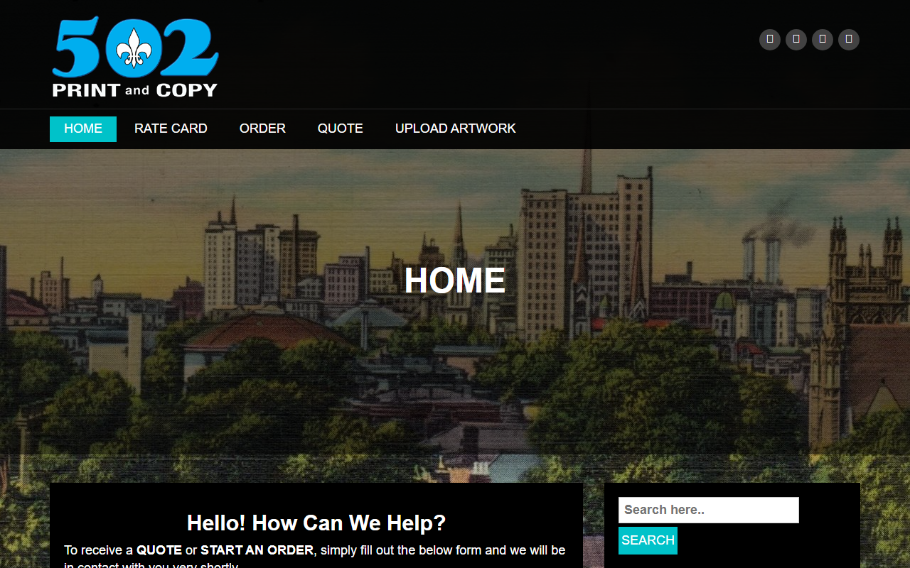 502printandcopy.com screenshot