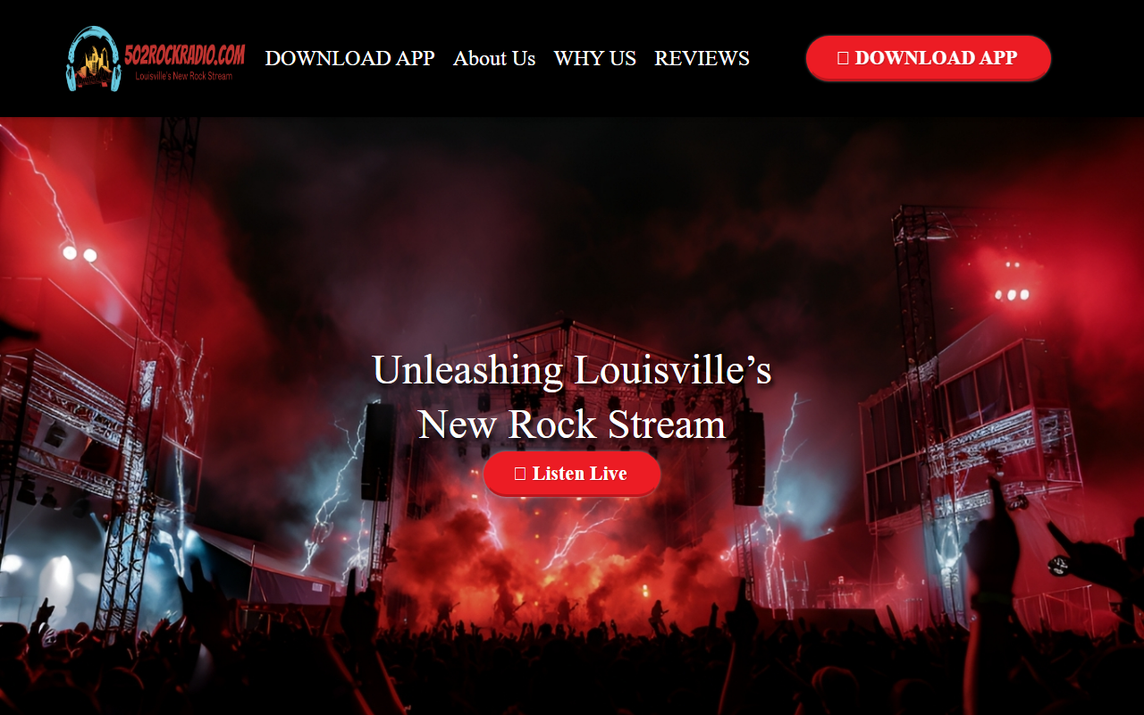 502rockradio.com screenshot