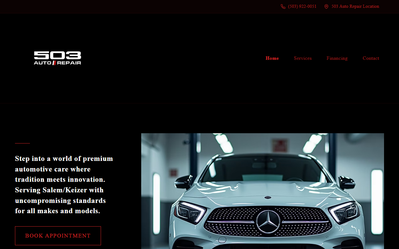 503autorepair.com screenshot