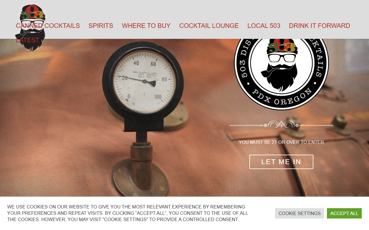 503distilling.com screenshot