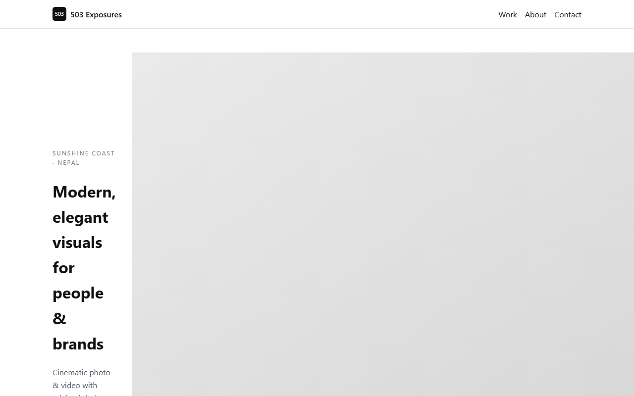 503exposures.com screenshot