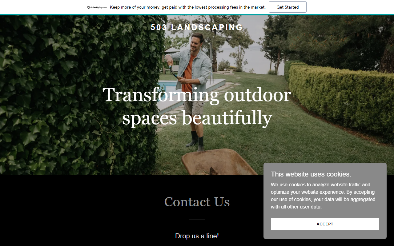 503landscaping.com screenshot