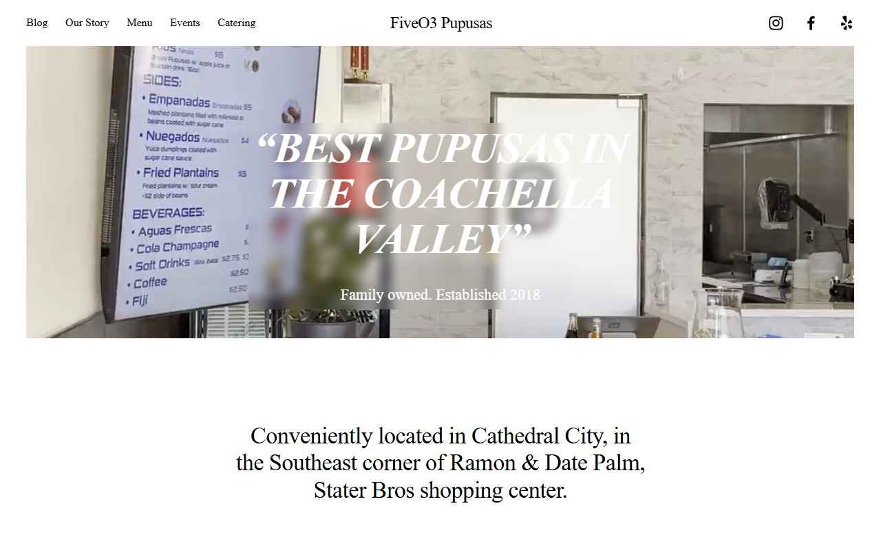 503pupusas.com screenshot