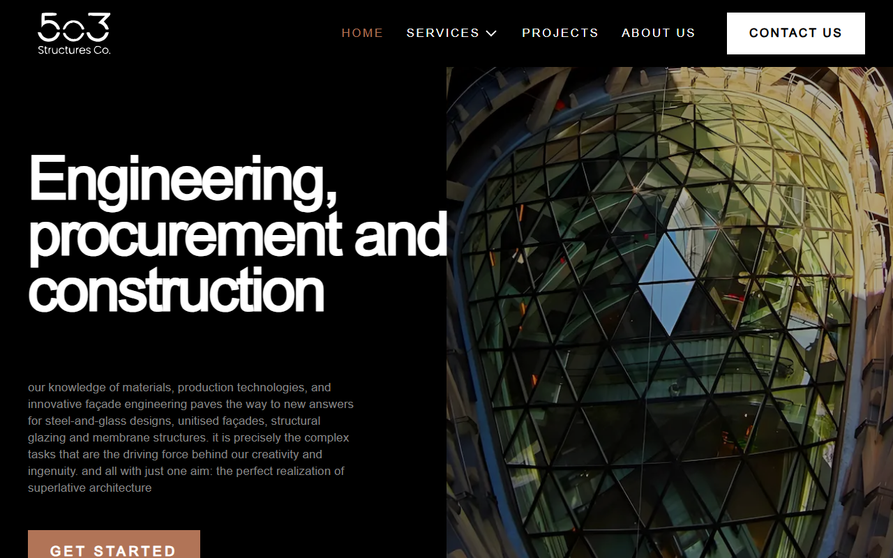 503structures.com screenshot