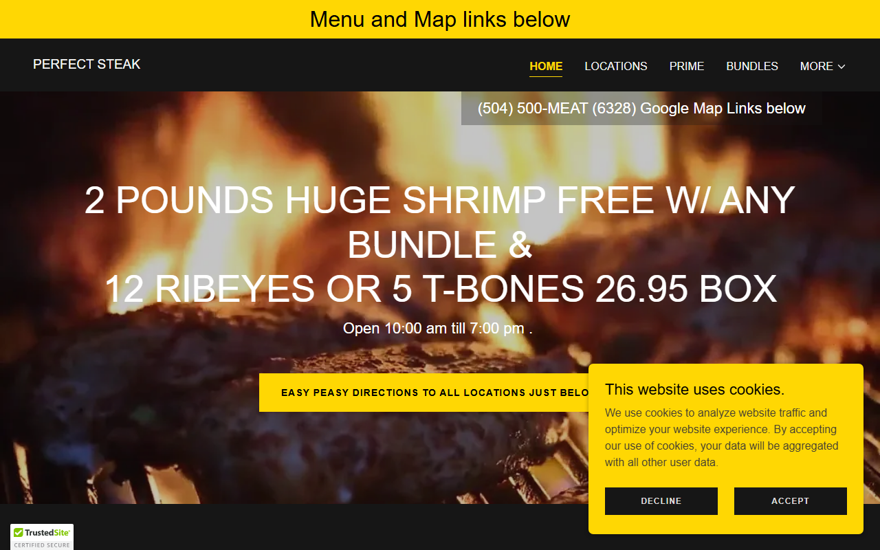 504500meat.com screenshot