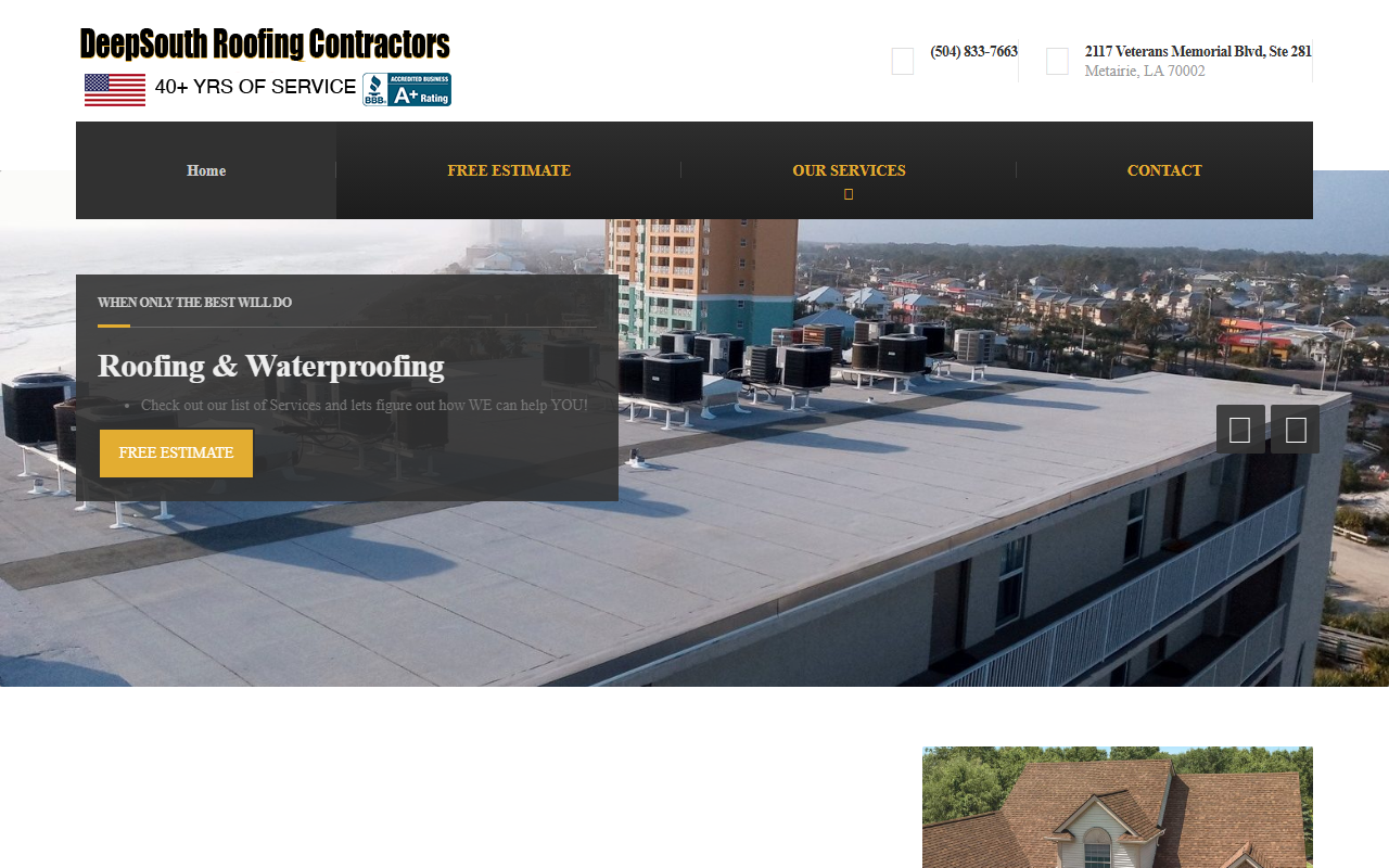 504833roof.com screenshot