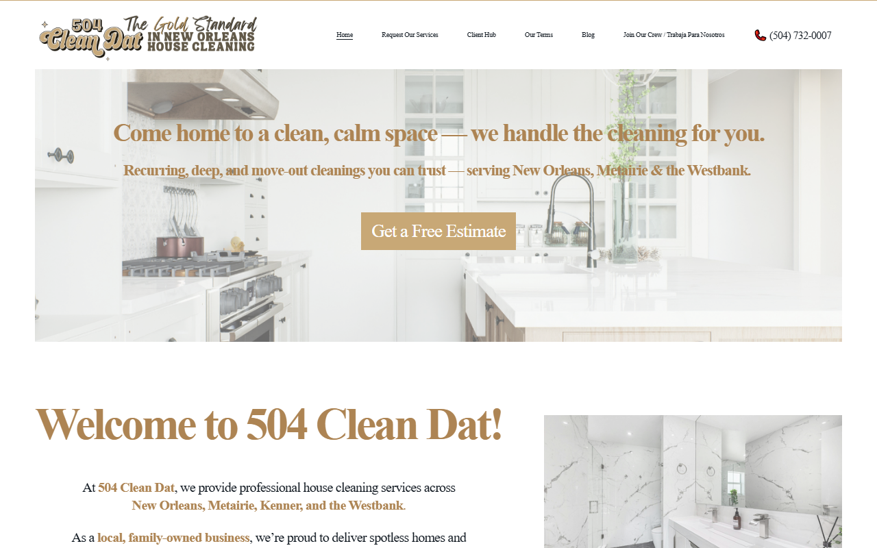 504cleandatnola.com screenshot
