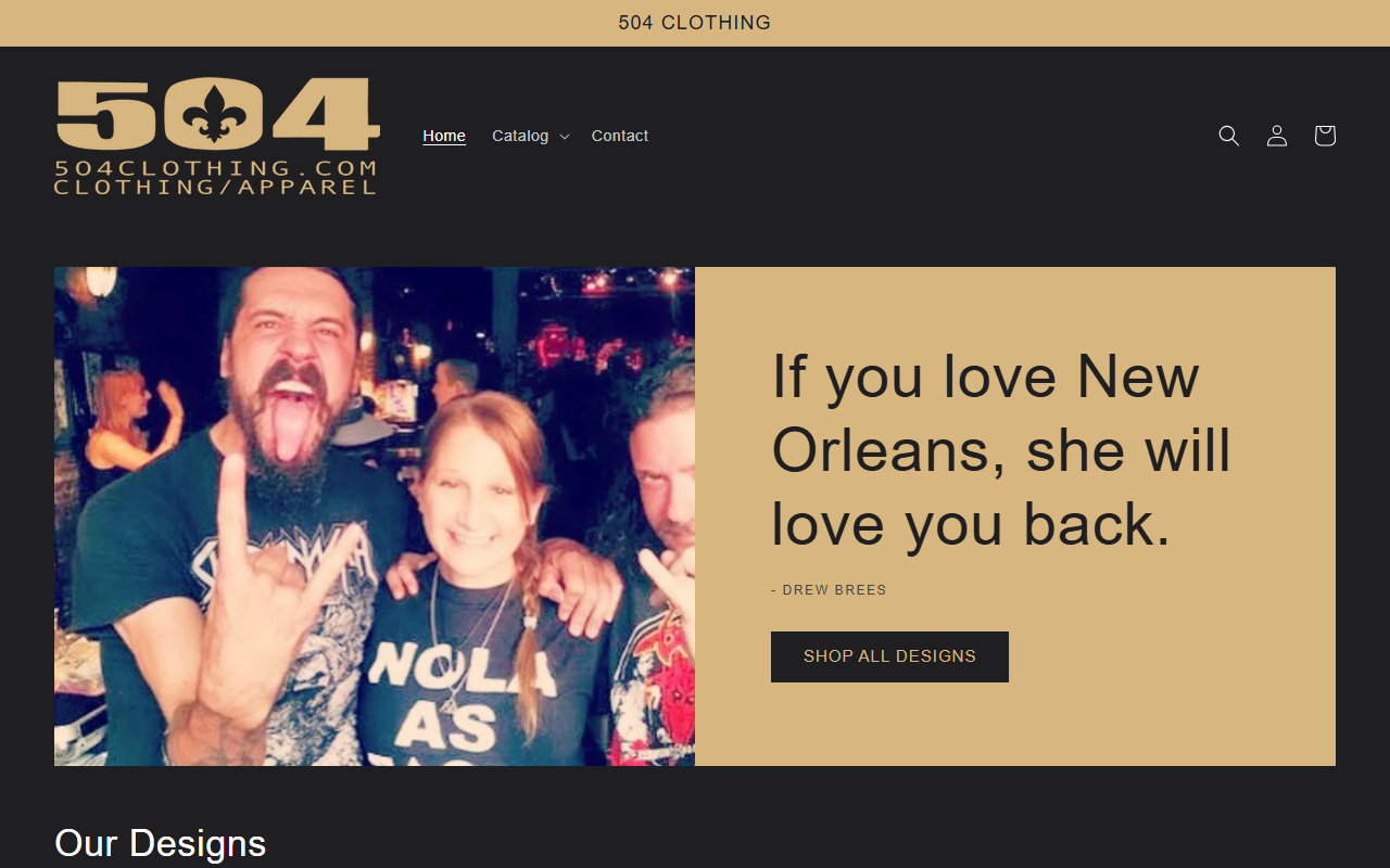 504clothing.com screenshot