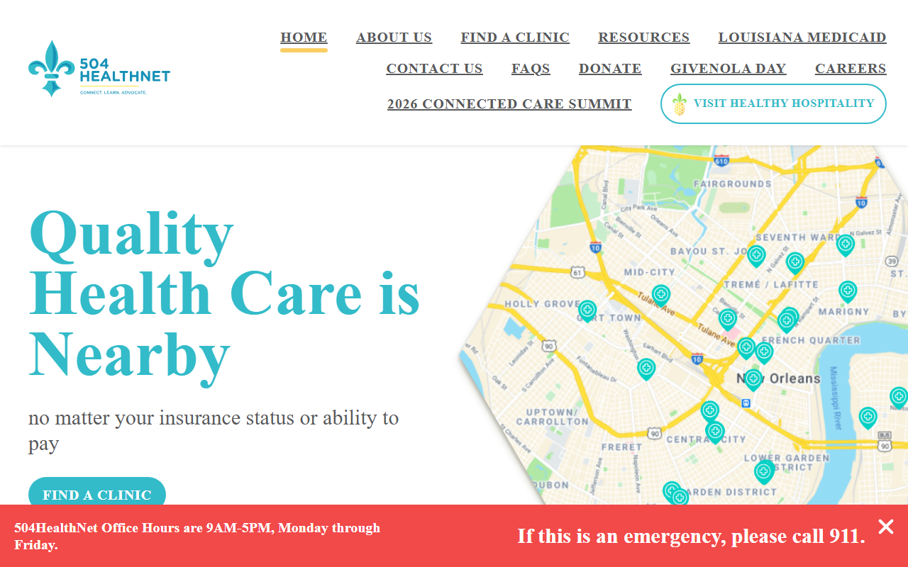 504healthnet.com screenshot