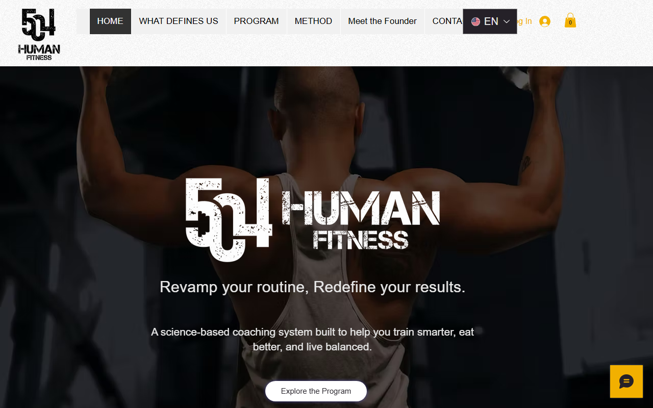 504humanfitness.com screenshot