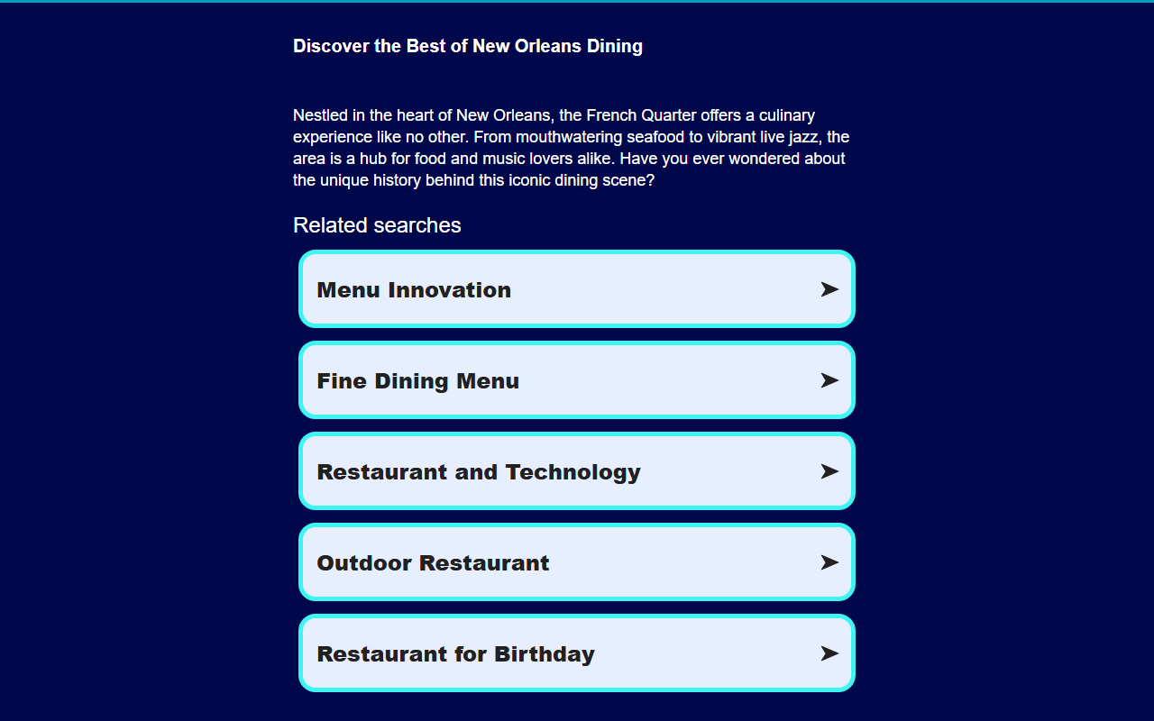504restaurantbar.com screenshot