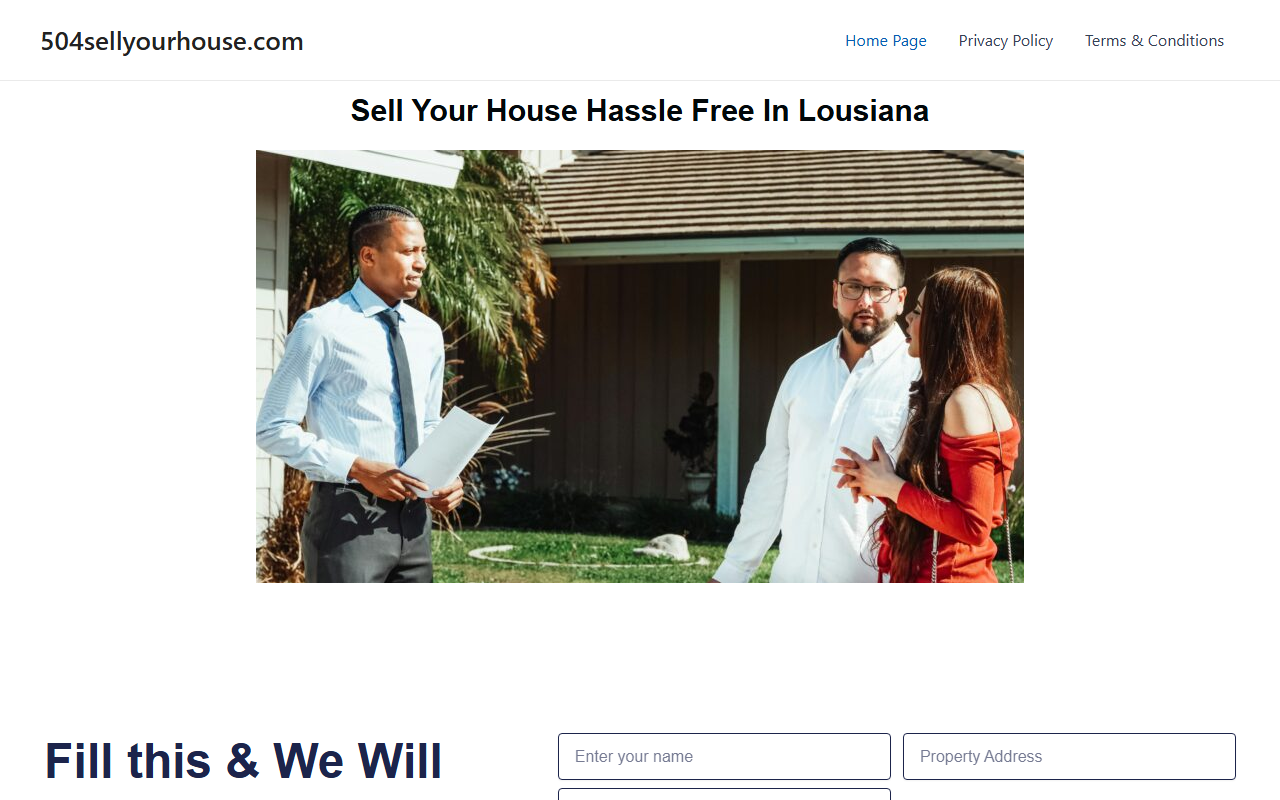 504sellyourhouse.com screenshot