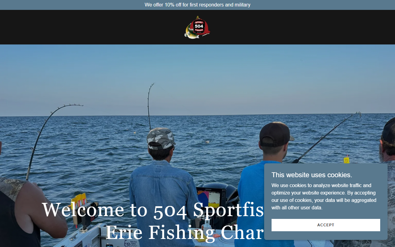 504sportfishing.com screenshot