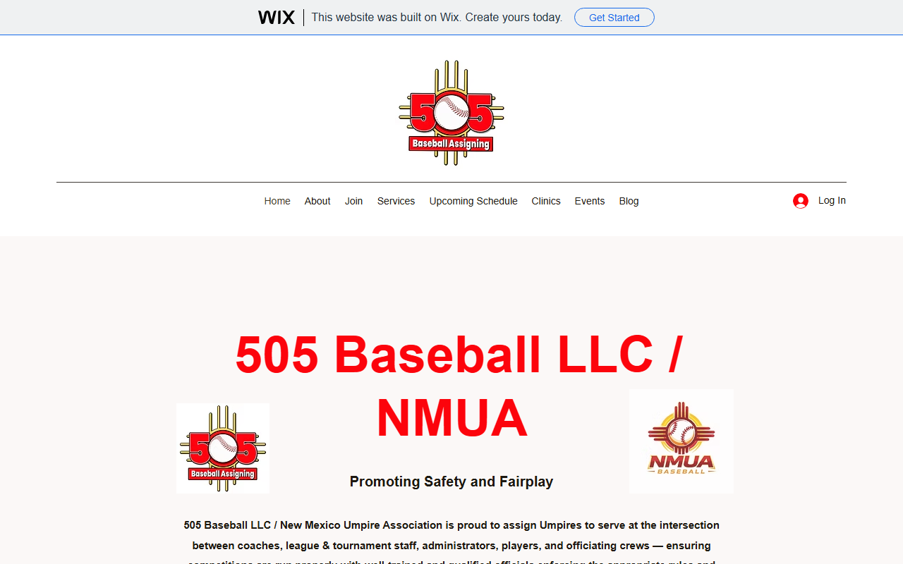 505baseball.com screenshot
