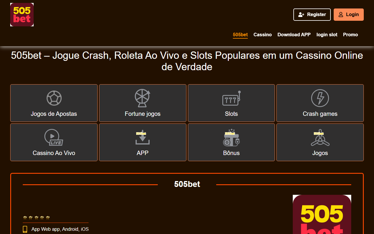 505bet-jogoapp.com screenshot