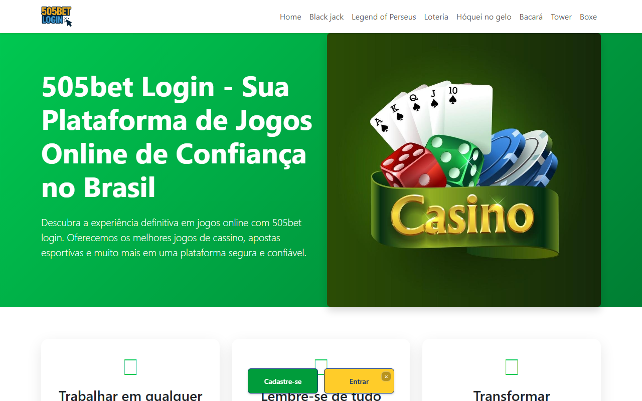 505betlogin1.com screenshot
