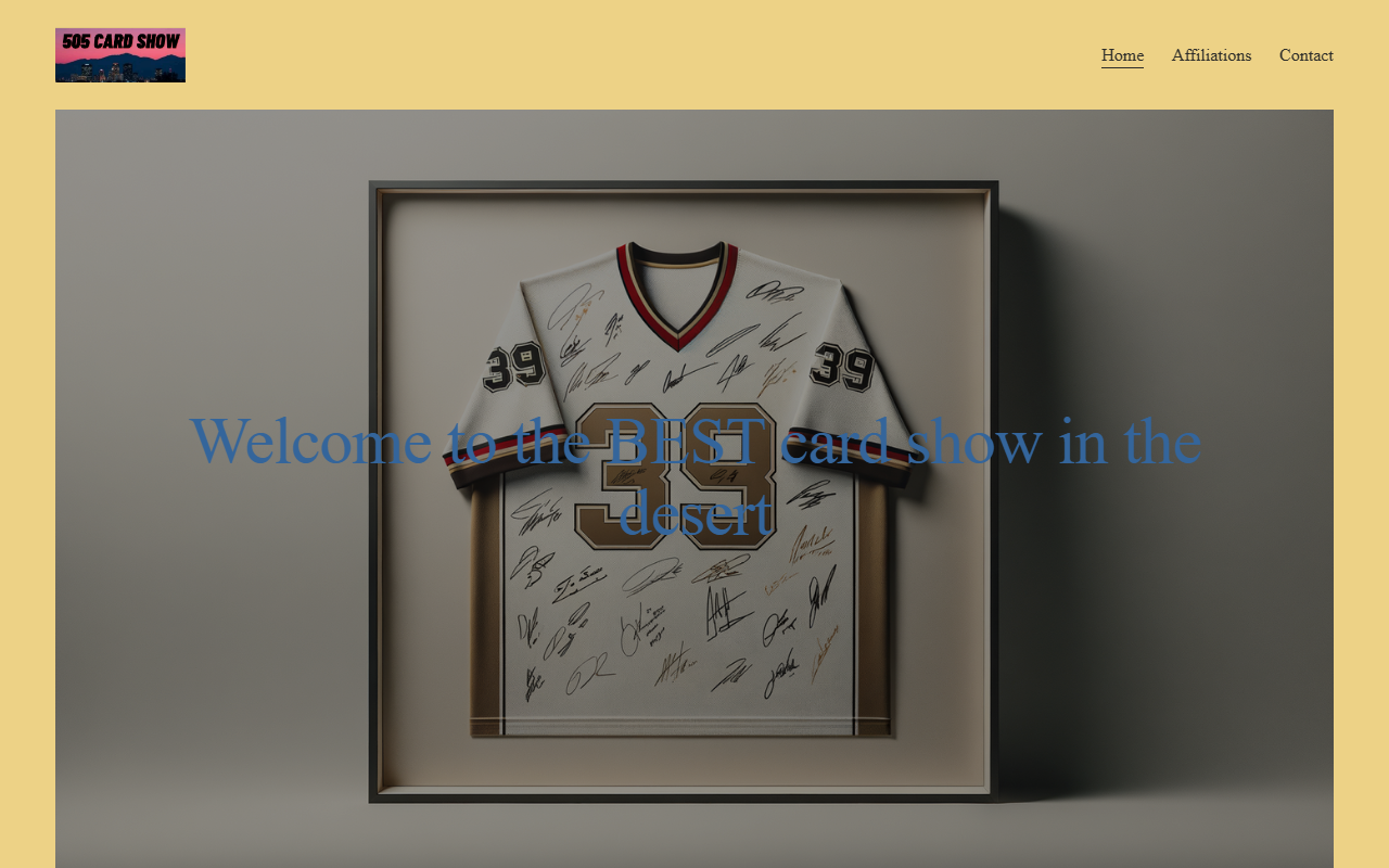 505cardshows.com screenshot