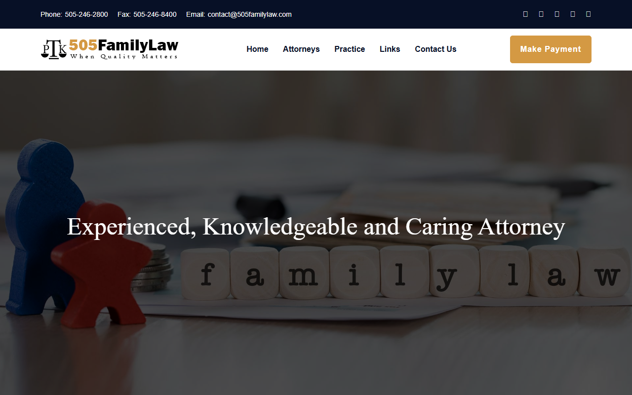 505familylaw.com screenshot
