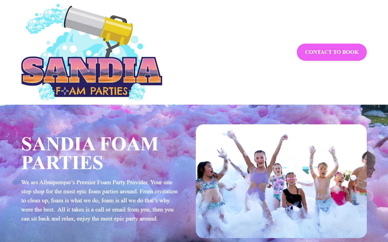 505foamparties.com screenshot