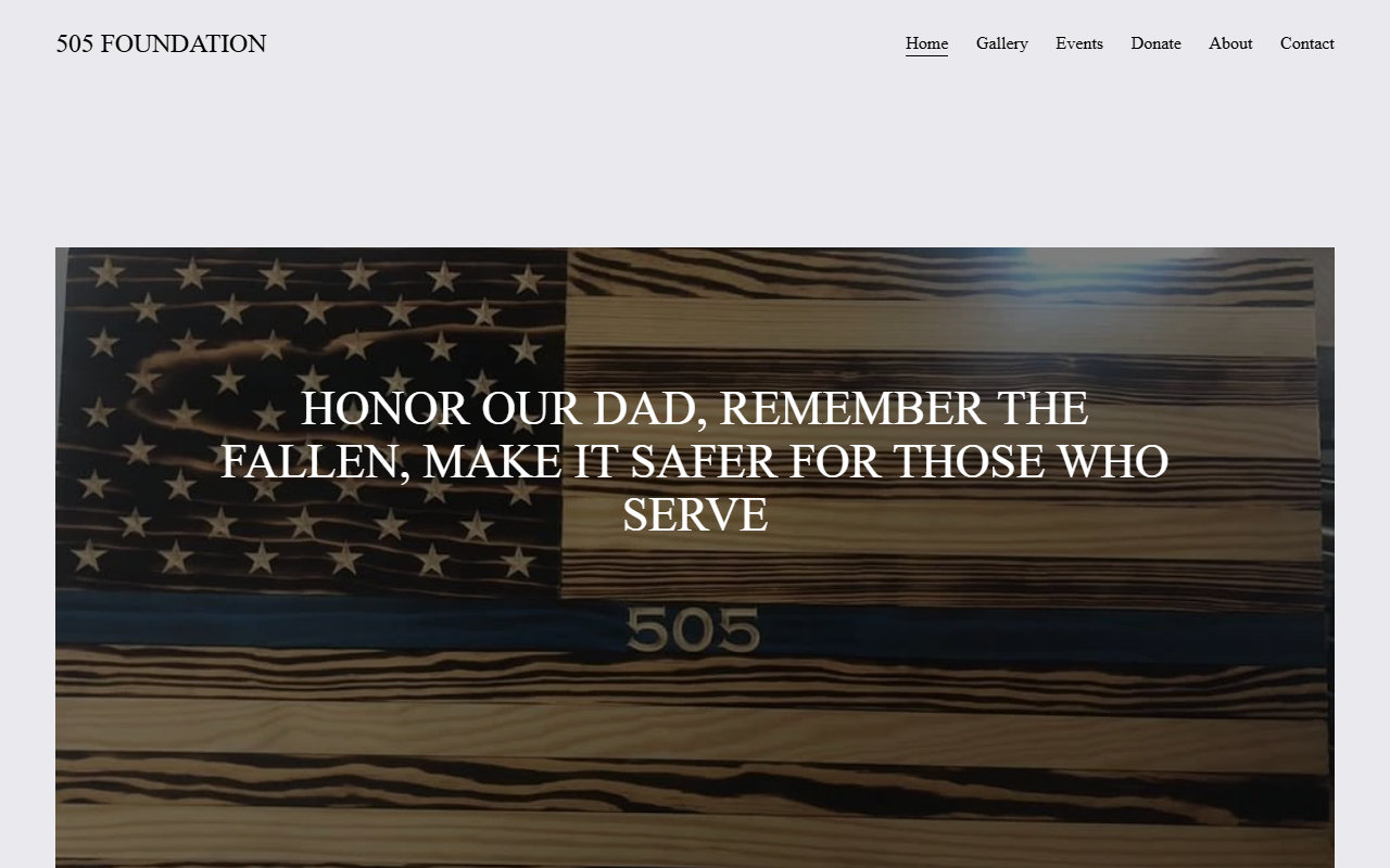 505foundation.com screenshot