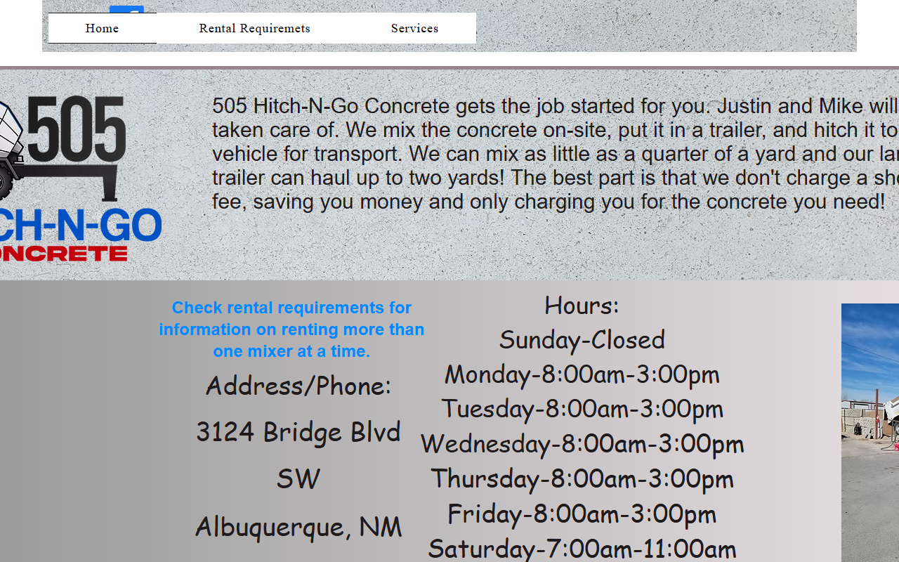 505hitchngo.com screenshot