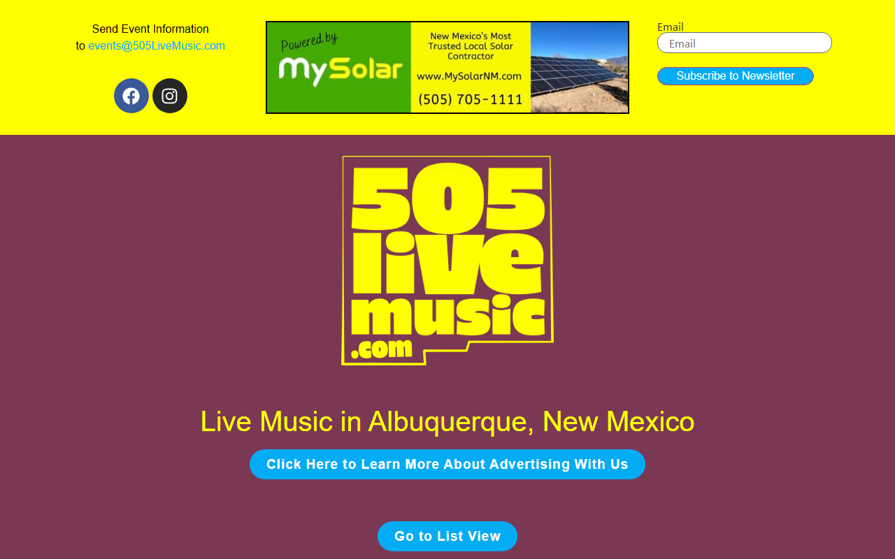 505livemusic.com screenshot