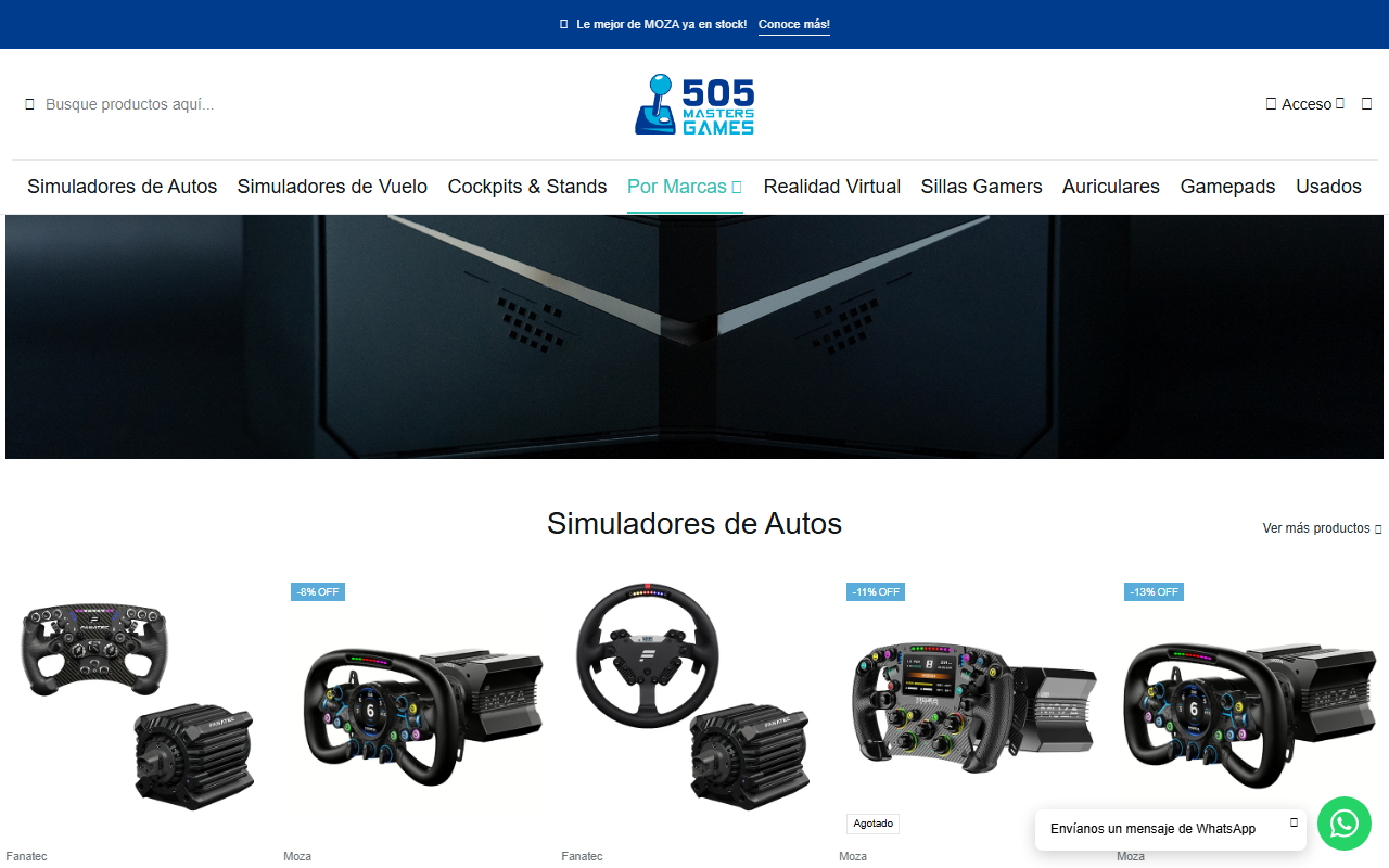 505mastersgames.com screenshot