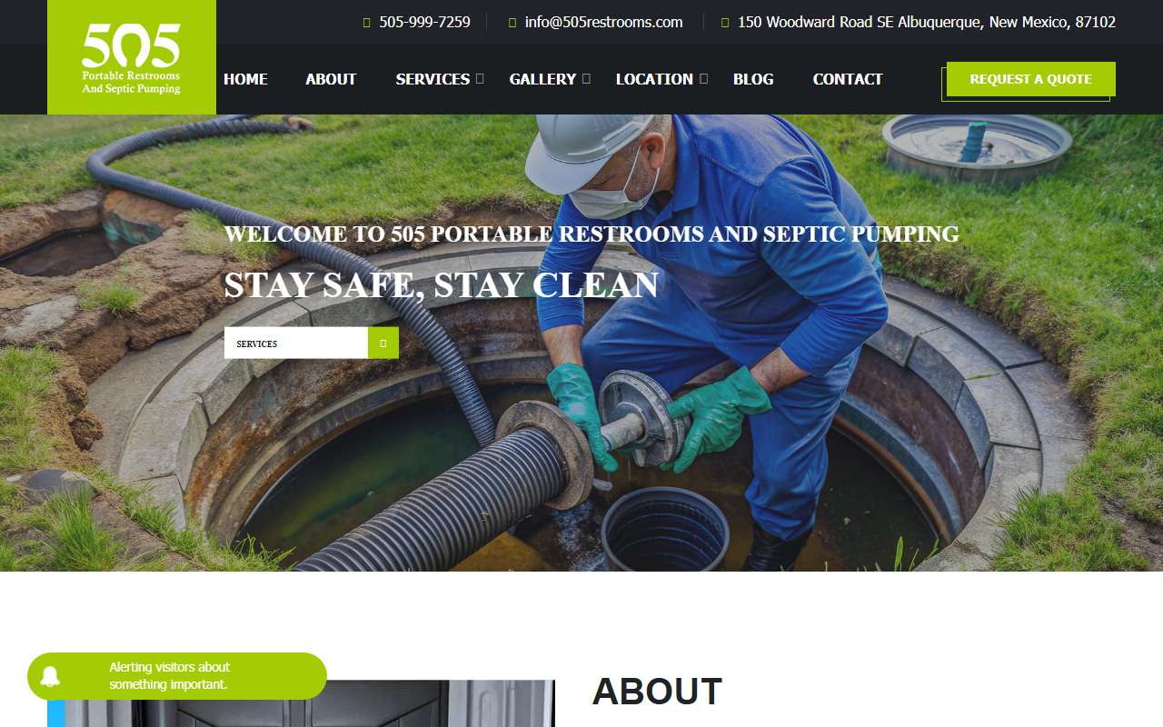 505restrooms.com screenshot