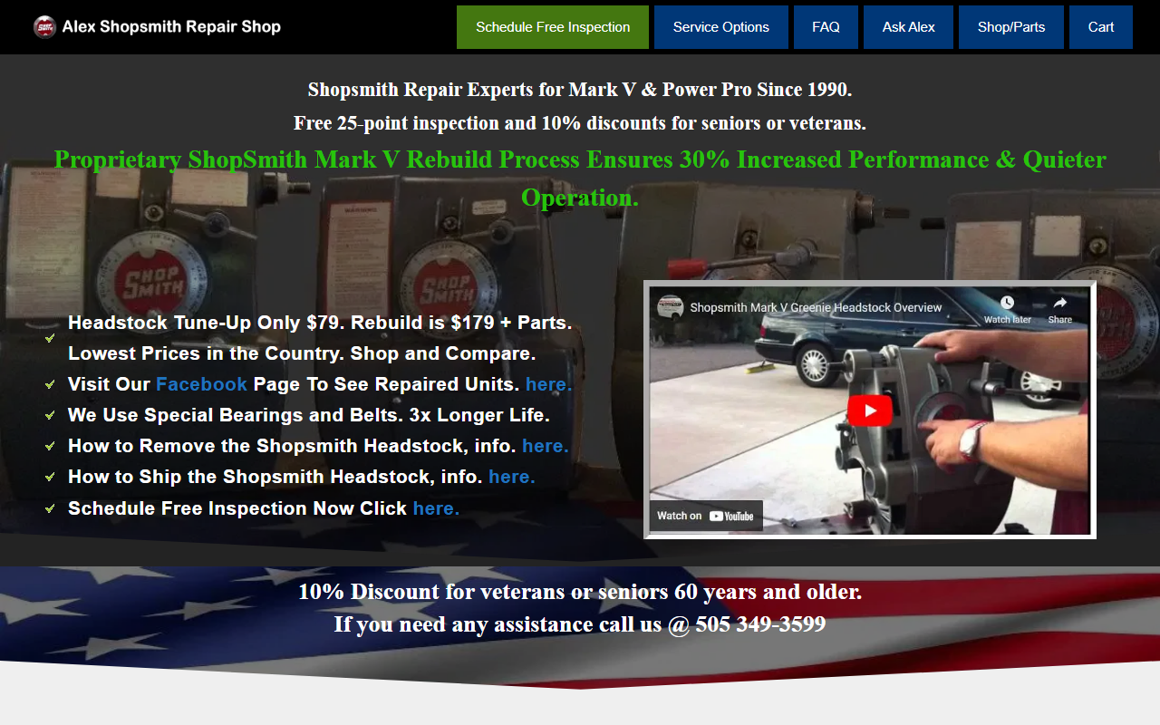 505smithrepair.com screenshot
