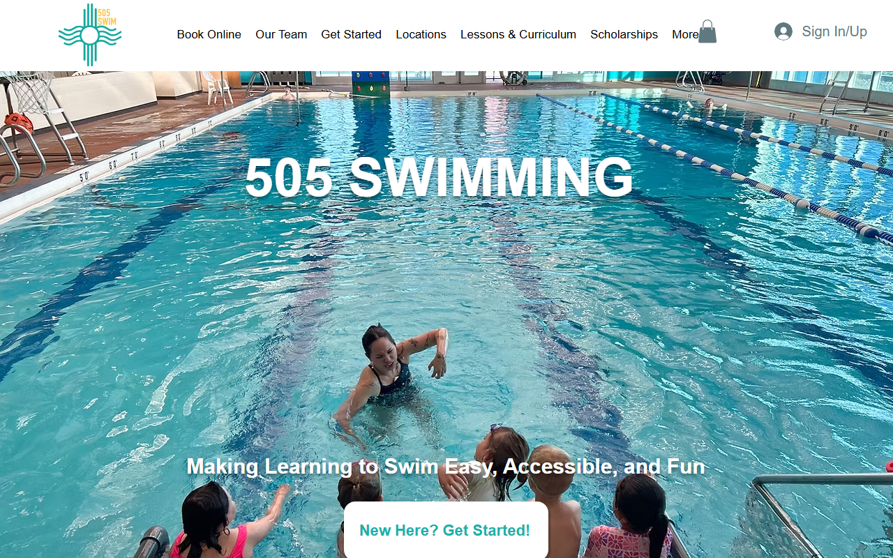 505swimming.com screenshot