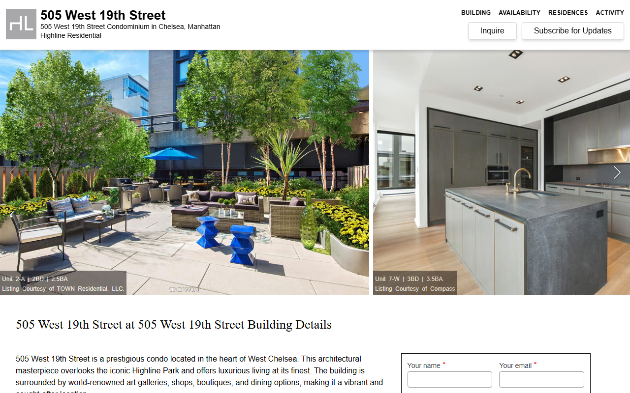 505west19th.com screenshot